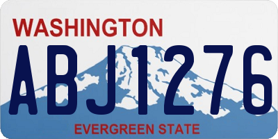 WA license plate ABJ1276