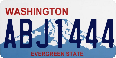 WA license plate ABJ1444