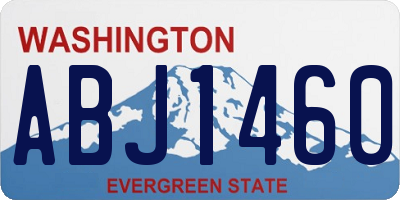 WA license plate ABJ1460