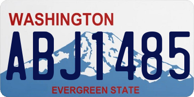 WA license plate ABJ1485