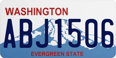 WA license plate ABJ1506