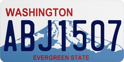 WA license plate ABJ1507