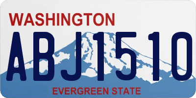 WA license plate ABJ1510