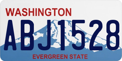 WA license plate ABJ1528