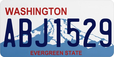 WA license plate ABJ1529