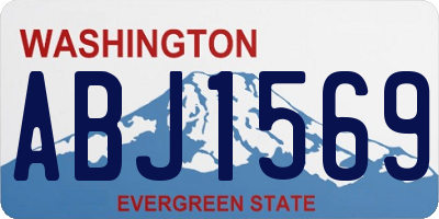 WA license plate ABJ1569