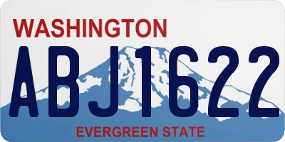 WA license plate ABJ1622