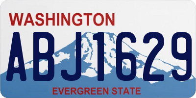 WA license plate ABJ1629