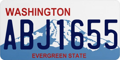 WA license plate ABJ1655