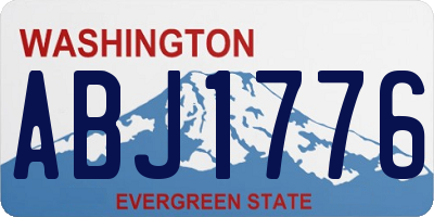 WA license plate ABJ1776