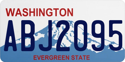 WA license plate ABJ2095