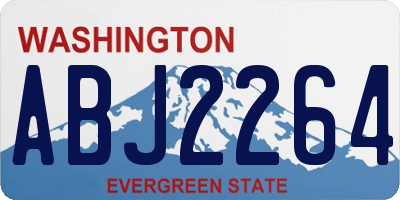 WA license plate ABJ2264