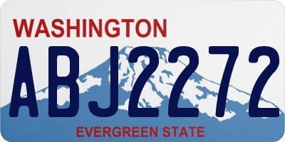 WA license plate ABJ2272