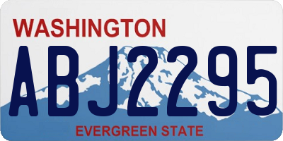 WA license plate ABJ2295