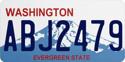 WA license plate ABJ2479