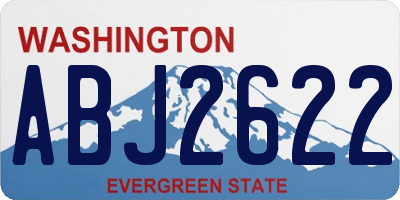 WA license plate ABJ2622