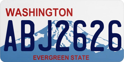 WA license plate ABJ2626