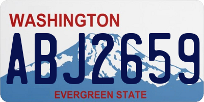 WA license plate ABJ2659