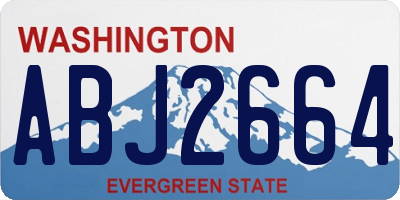 WA license plate ABJ2664