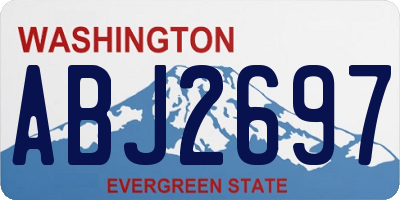 WA license plate ABJ2697