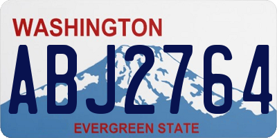 WA license plate ABJ2764