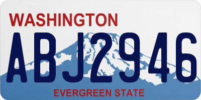 WA license plate ABJ2946