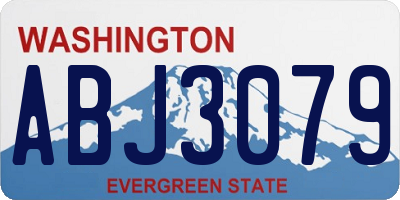 WA license plate ABJ3079