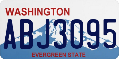 WA license plate ABJ3095