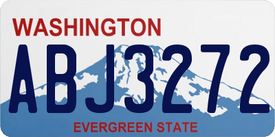 WA license plate ABJ3272