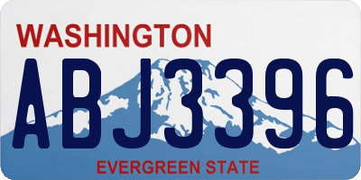 WA license plate ABJ3396