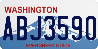 WA license plate ABJ3590