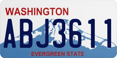 WA license plate ABJ3611