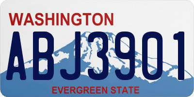WA license plate ABJ3901