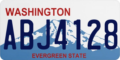 WA license plate ABJ4128