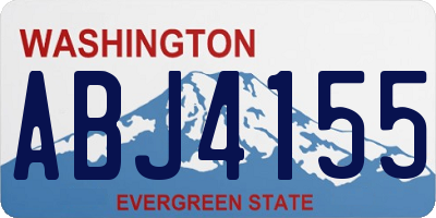 WA license plate ABJ4155