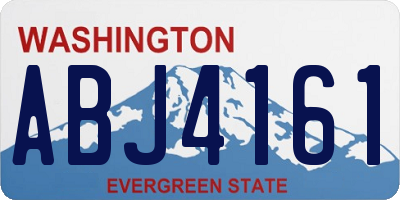 WA license plate ABJ4161