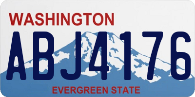 WA license plate ABJ4176