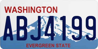 WA license plate ABJ4199