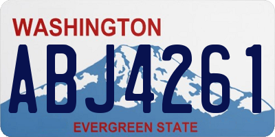 WA license plate ABJ4261