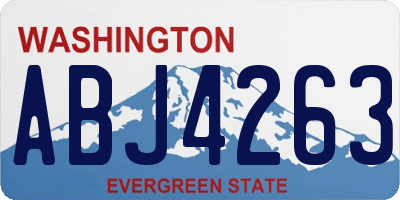 WA license plate ABJ4263