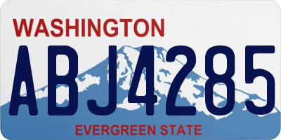 WA license plate ABJ4285