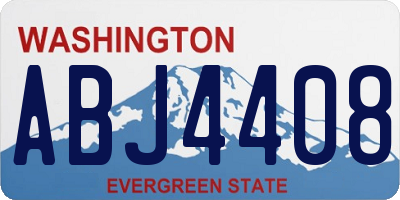 WA license plate ABJ4408
