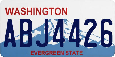 WA license plate ABJ4426