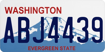 WA license plate ABJ4439