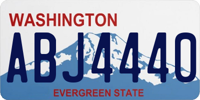 WA license plate ABJ4440