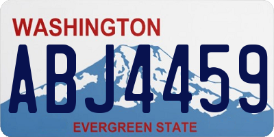 WA license plate ABJ4459