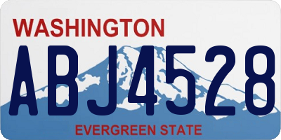 WA license plate ABJ4528