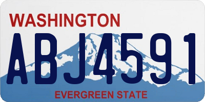 WA license plate ABJ4591