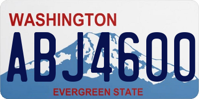 WA license plate ABJ4600