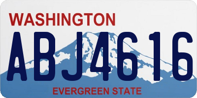 WA license plate ABJ4616